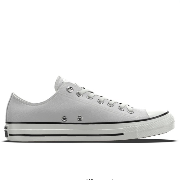 🔥Converse | Unisex light grey All Star classic fit lace up sneakers Men’s 8 W 10 - Picture 2 of 16